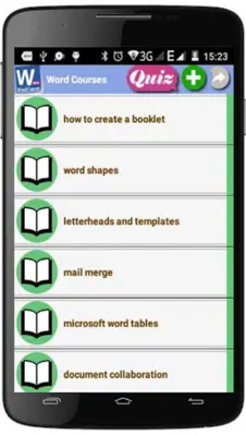 Word Courses android App screenshot 1